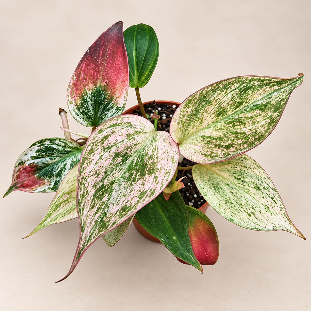Philodendron Micans Marble Variegata variegated collector plant